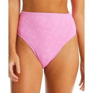 Jessica Simpson Womens Sweet Daisy High Waist Swim Bottom Separates Pink M